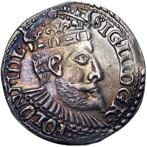 Poľsko, kráľovstvo, Žigmund III (1587-1632), 3 Gröscher 1599, Olkusch