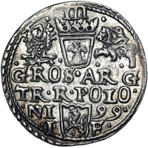 Polska, Królestwo, Zygmunt III (1587-1632), 3 Gröscher 1599, Olkusch