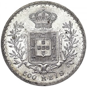 Portugal, Königreich, Karl I. (1889-1908), 500 Reis 1891