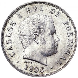 Portugal, Königreich, Karl I. (1889-1908), 500 Reis 1896