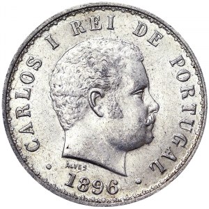 Portugal, Royaume, Carlos I (1889-1908), 500 Reis 1896