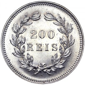 Portugal, Royaume, Carlos I (1889-1908), 200 Reis 1891