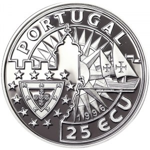 Portugal, Republic (1910-date), 25 Ecu 1996