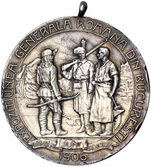 Rumunsko, kráľovstvo, Karol I. ako knieža (1866-1881) ako kráľ (1881-1914), medaila 1906