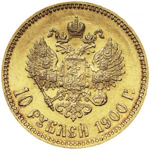 Russland, Kaiserreich, Nikolaus II (1894-1917), 10 Rubel 1900, St.Petersburg