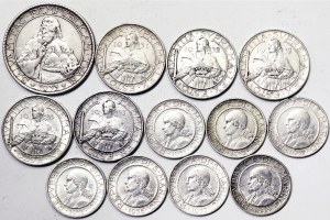 Saint-Marin, Saint-Marin, République Deuxième monnaie (1931-1938), Lot 13 pièces.
