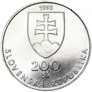 Slowakei, Republik (1993-datum), 200 Korun 1993