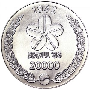 South Korea, Republic (1948-date), 20000 Won 1982