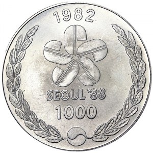 Corea del Sud, Repubblica (1948-data), 1.000 won 1982