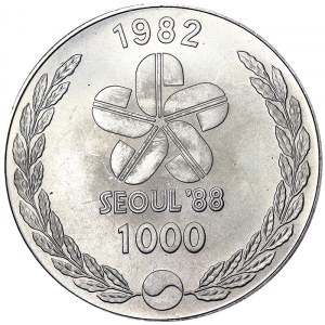 Južná Kórea, republika (1948-dátum), 1 000 wonov 1982