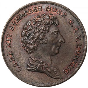 Švédsko, království, Carl Johan XIV (1818-1844), 1/6 Skilling 1832, Stockholm