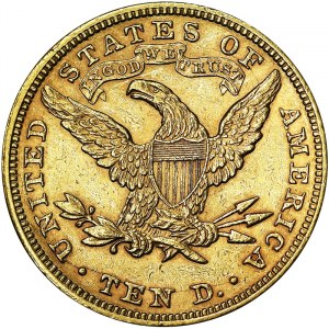 Spojené štáty, 10 dolárov (Coronet head) 1894, Phildelphia