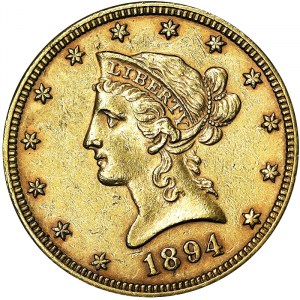 United States, 10 Dollars (Coronet head) 1894, Phildelphia