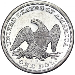 Stati Uniti, 1 dollaro (Libertà seduta senza motto 1840-1865) 1859, New Orleans