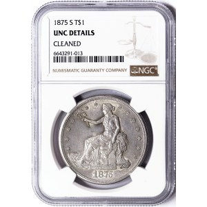 États-Unis, 1 Trade Dollar 1875, San Francisco
