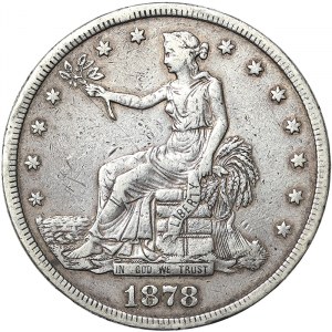 Spojené štáty, 1 Trade Dollar 1878, San Francisco