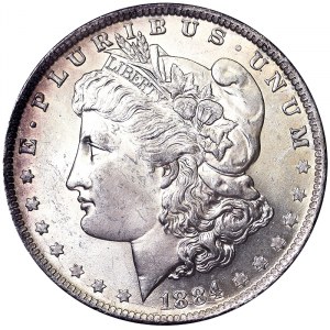 Spojené státy americké, 1 dolar (Morgan 1878-1921) 1884, New Orleans