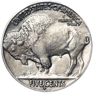 États-Unis, 5 Cents (tête d'Indien) 1914, Denver