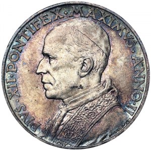 Cité du Vatican (1929-date), Pie XII (1939-1958), 10 Lire 1940, Rome