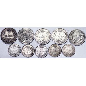 Lots de pièces du monde, Lot d'argent 10 pcs.