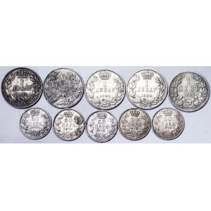 Lotti di monete mondiali, Lotto d'argento 10 pezzi.