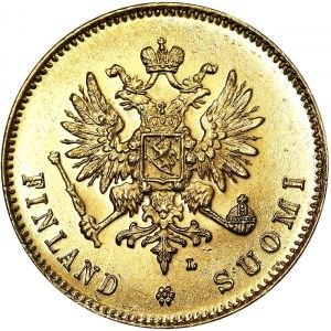 Finland, Russian Occupation, Nicholas II (1894-1917), 20 Markka 1910, Helsinki