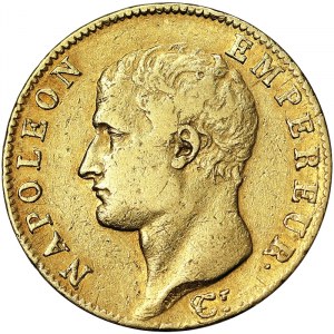 France, Napoleon I (1797-1814), 20 Francs An. 13 1804-1805, A Paris