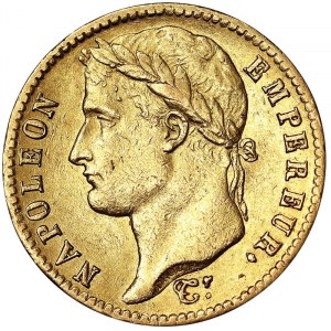 Francie, Napoleon I. (1797-1814), 20 franků 1813, A Paris