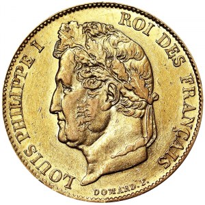 Francie, Ludvík Filip I. (1830-1848), 20 franků 1836, A Paris