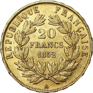 Francja, Ludwik Napoleon (1852), 20 franków 1852, A Paryż