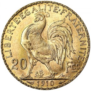 Francie, Třetí republika (1870-1940), 20 franků 1910, A Paris