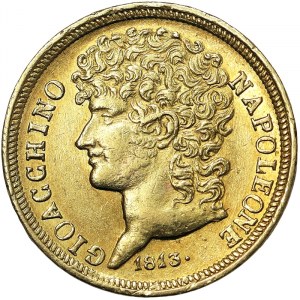 Talianske štáty, Neapol, Gioacchino Napoleone (1808-1815), 20 Lire 1813, Neapol