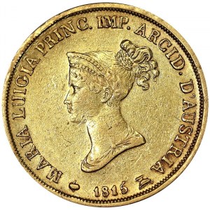 Italské státy, Parma, Marie Luigie Rakouská (1815-1847), 20 lir 1815, Milán
