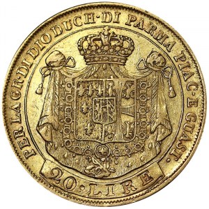 Talianske štáty, Parma, Mária Luigia Rakúska (1815-1847), 20 Lire 1815, Miláno