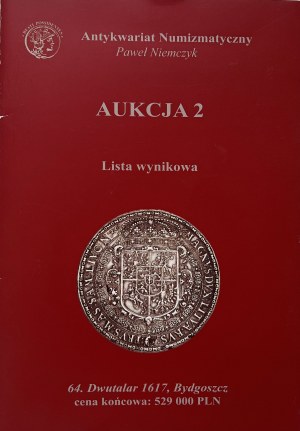 Paweł Niemczyk, Seznam výsledků Aukce 2