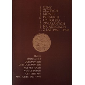 J. Dutkowski, Prezzi delle monete d'oro polacche dal 1960 al 1998
