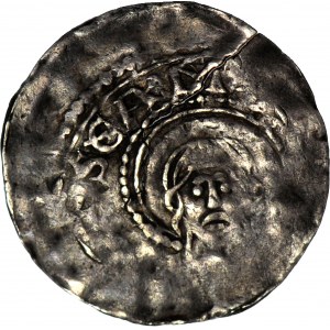 RR-, Německo, Franky, Spira, Conrad II 1024-1039 a Henry III 1039-1056, denár