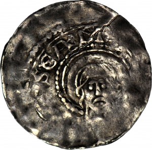 RR-, Německo, Franky, Spira, Conrad II 1024-1039 a Henry III 1039-1056, denár