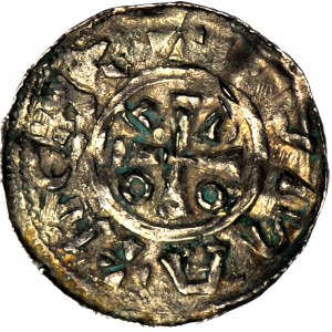 Imitation denarius with Otto and Adelaide shrine, 11th century.