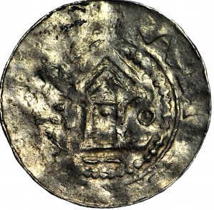 R-, imitazione di un denario a croce/OAP Xw, Pomerania?