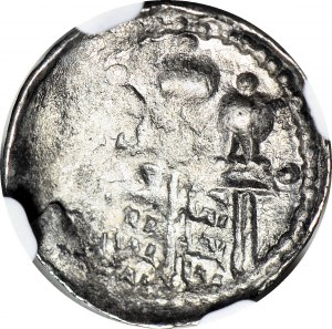 Bolesław II il Temerario 1058-1079, Denario, tipo reale, segno Z+ dietro la testa