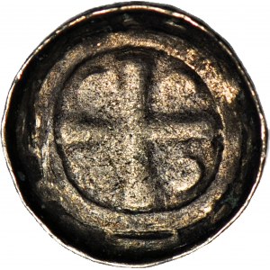R-, Zbigniew (eldest son of W, Herman) Cross denarius oo 1097, straight cross/Maltese cross