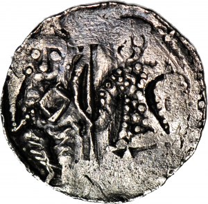 RR-, Bolesław III Krzywousty 1107-1138, Denario, Vescovo e Cavaliere, doppia iscrizione al dritto sul rovescio