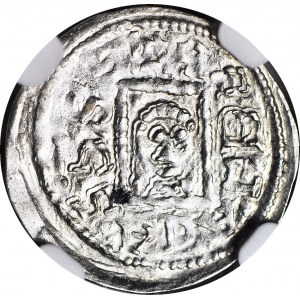 RR-, Boleslaw IV the Curly, Denar, Relic/prince, inscription LEFT
