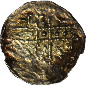 Boleslaus I. der Lange 1163-1201, Denar ca. 1177-1201, Figuren/Breitkreuz, R2