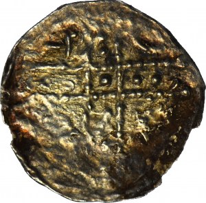 Boleslaus I. der Lange 1163-1201, Denar ca. 1177-1201, Figuren/Breitkreuz, R2