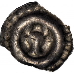 R-, 13th century brakteat, Bull's head, Pomerania?