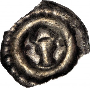 R-, 13th century brakteat, Bull's head, Pomerania?
