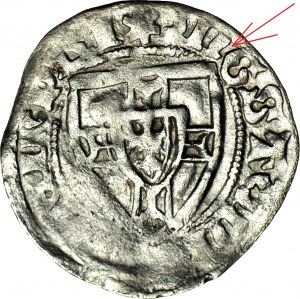 RRR-, Ordre Teutonique, Michal Küchmeister von Sternberg 1414-1422, Coquille, erreur MGST au lieu de MAGST, non listé