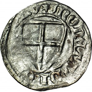 RRR-, Ordre Teutonique, Michal Küchmeister von Sternberg 1414-1422, Coquille, erreur MGST au lieu de MAGST, non listé